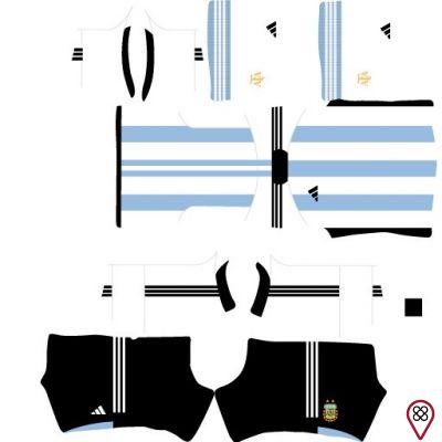 Estos son los mejores kits del equipo de Argentina para Dream League Soccer