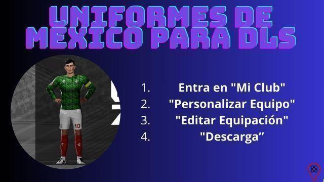 Hazte con los uniformes actualizados de México para Dream League Soccer