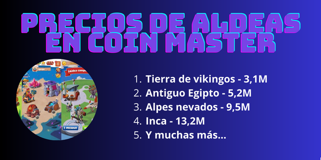 Precios de Aldeas en Coin Master: Planifica tu Estrategia